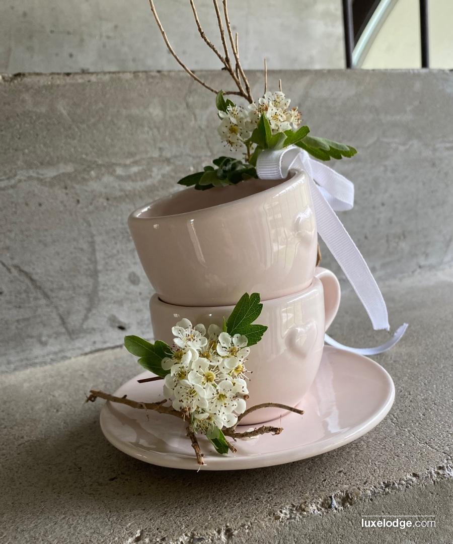 Ecloud Shop Tazza In Legno Di Gomma Naturale – Tazza Da Caffè E Tè Ecologica, Decorativa E Artigianale Per Esterni