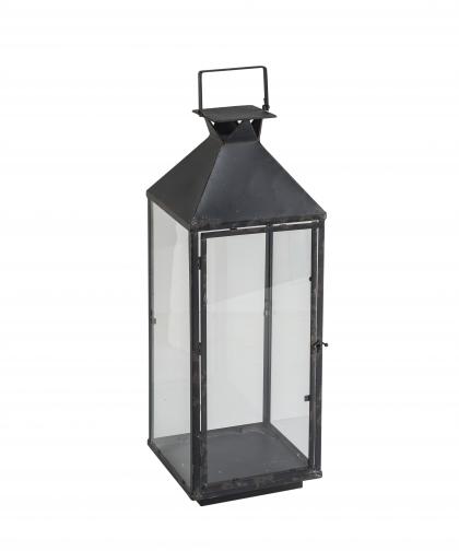 Lanterna in ferro finitura nero shabby 