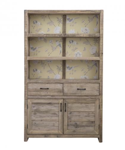 Credenza in legno di recupero finitura naturale e fiori gialli.<br />
<br />
Made in Italy 