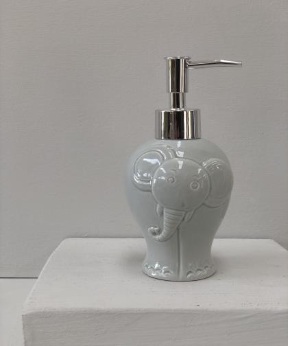 Luxe Lodge - Porta sapone liquido Cuore in ceramica bianca | Sweet and Chic