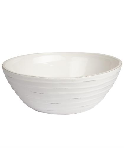 Zuppiera  in ceramica bianca
 